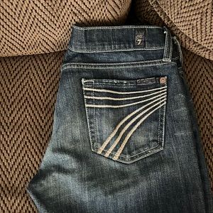 size 26 fit more like a 25. Inseam 31.75